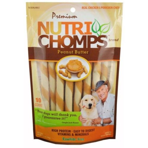 Nutri Chomps Mini Twist Dog Treat Peanut Butter Flavor Nutri Chomps Mini Twist Dog Treat Peanut Butter Flavor