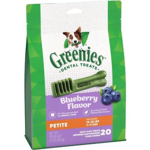Greenies Petite Dental Dog Treats Blueberry Greenies Petite Dental Dog Treats Blueberry