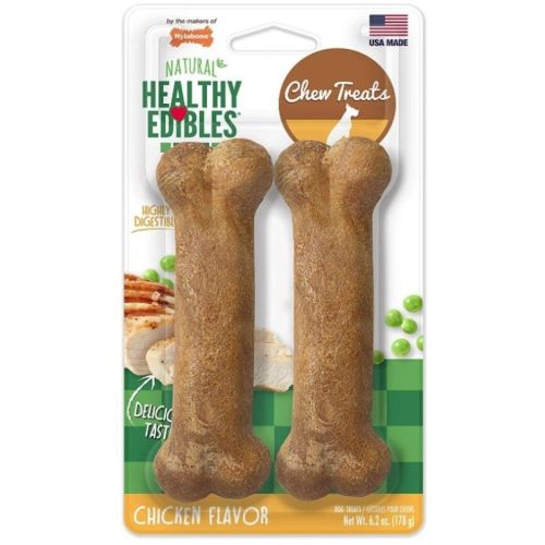 Nylabone Healthy Edibles Wholesome Dog Chews Chicken Flavor Nylabone Healthy Edibles Wholesome Dog Chews Chicken Flavor