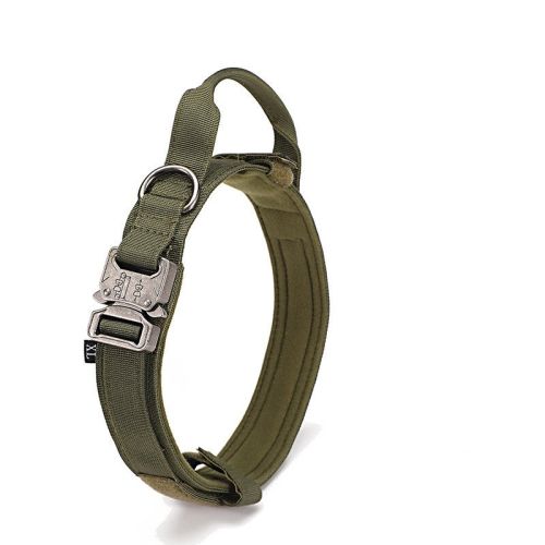 Tactical Dog Collar Military Dog Collar Adjustable Nylon Dog Collar Heavy Duty Metal Buckle with Handle for Dog Training Tactical Dog Collar Military Dog Collar Adjustable Nylon Dog Collar Heavy Duty Metal Buckle with Handle for Dog Training